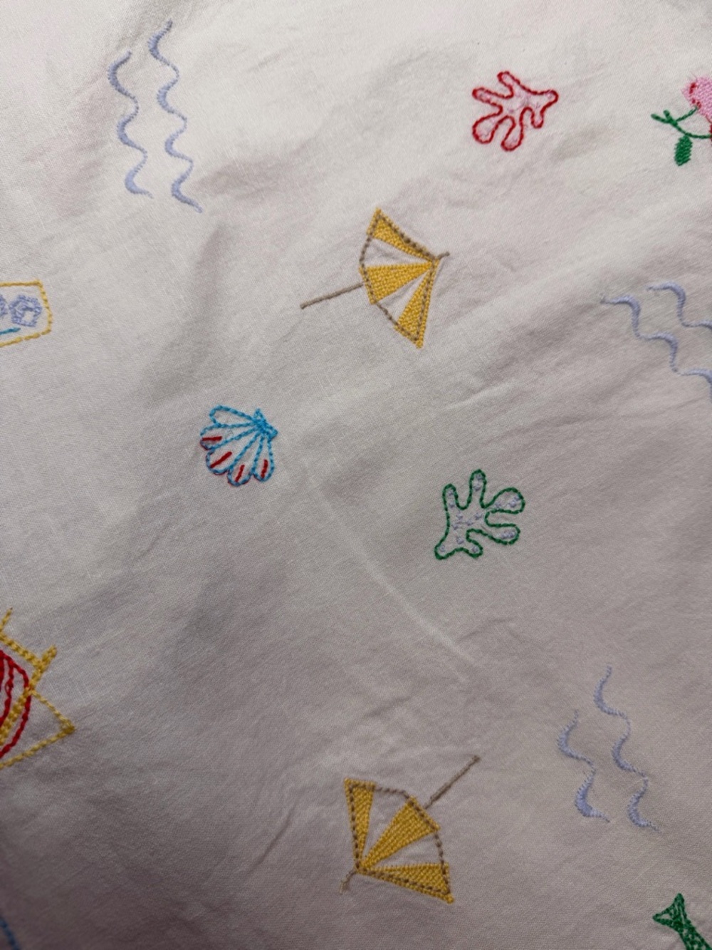 GAP White Mini Skirt with Multicolor Beach Embroidery - Picture 6 of 11